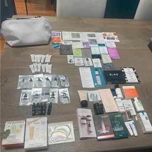 80 Piece Luxe Beauty Haul and Brand New Cosmetic Bag Perfect for Travel